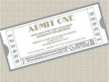 Movie Ticket Wedding Invitation Template Printable Movie Ticket Party Invitation Shop social
