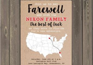 Moving Away Party Invitations Going Away Party Invitation Farewell Party Invite Moving