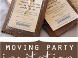 Moving Out Party Invitations Moving Party