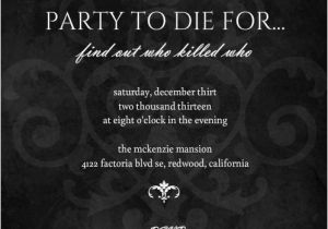 Murder Mystery Birthday Party Invitations Murder Mystery Bridal Shower Ideas Invitations themes