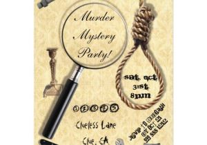 Murder Mystery Birthday Party Invitations Murder Mystery Party Invitations Zazzle Com