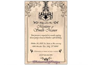 Murder Mystery Party Invitations Free Printable Items Similar to Murder Mystery Invitation Chandelier