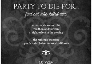Murder Mystery Party Invitations Free Printable Murder Mystery Black Dinner Party Invitation Dinner