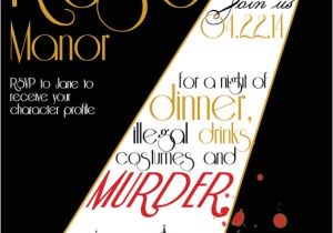 Murder Mystery Party Invitations Free Printable Printable File 1920s Murder Mystery Dinner Party