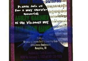 Music themed Baby Shower Invitations Items Similar to Music theme Baby Shower Invitation On Etsy