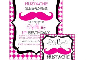 Mustache Birthday Invitations Printable for Abby A Blast Mustache Sleepover Birthday Bash