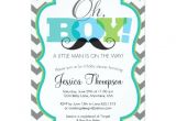 Mustache Invitations for Baby Shower Oh Boy Mustache Baby Shower Invitation