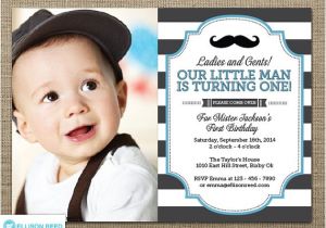 Mustache Invitations for First Birthday Little Man Invitation Mustache Invitation First