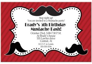 Mustache Party Invitation Template 11 Best S Of Moustache Birthday Party Printable