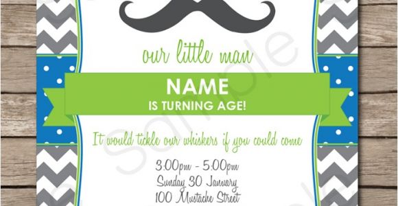 Mustache Party Invitation Template Mustache Party Invitations Little Man Party