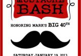 Mustache Party Invitation Template Red Mustache Bash Invitation Template 4×6
