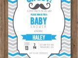 Mustache themed Baby Shower Invitations Baby Shower Invitations Mustache