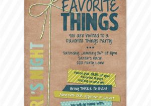 My Favorite Things Party Invitation Favorite Things Party Invite