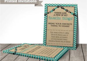My Favorite Things Party Invitation Wording Printed Favorite Things Party Invitations by Printartshoppe