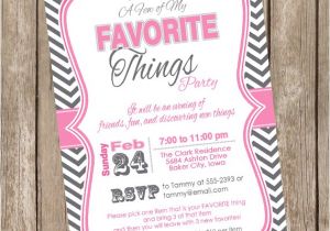 My Favorite Things Party Invitation Wording Unavailable Listing On Etsy