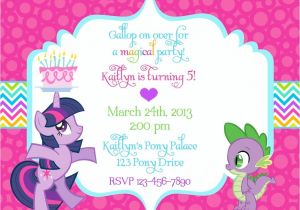 My Little Pony Baby Shower Invitations My Little Pony Birthday Invitation Wording