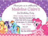 My Little Pony Baby Shower Invitations My Little Pony Birthday Party Invitations
