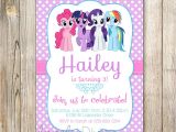 My Little Pony Baby Shower Invitations My Little Pony Personalized Birthday Invitations