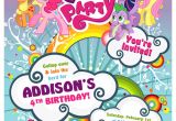 My Little Pony Birthday Invitation Template My Little Pony Birthday Invitation Design Customized to Your