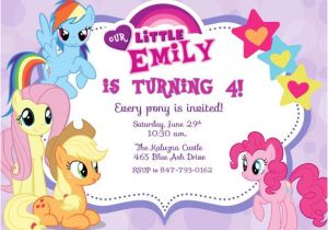 My Little Pony Birthday Invitation Template Updated Free Printable My Little Pony Birthday