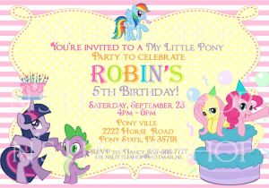My Little Pony Printable Birthday Invitations Free Printable Pony Party Invitation