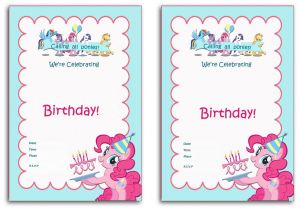 My Little Pony Printable Birthday Invitations My Little Pony Birthday Invitations – Birthday Printable