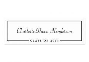 Name Cards for Graduation Invitations Graduation Announcement Name Card Border Class Of Pack Of