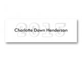 Name Cards for Graduation Invitations Graduation Name Card Indie Chic Class Year Business Cards