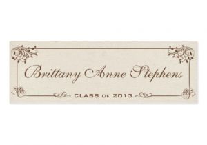 Name Cards for Graduation Invitations Traditional Graduation Announcement Name Cards Party