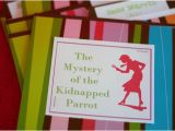 Nancy Drew Party Invitations Bunches and Bits Nancy Drew Party Invitations
