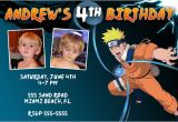 Naruto Birthday Invitation Naruto Invitations