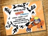 Naruto Birthday Invitation Template Printable Naruto Invitation Personalized by