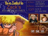 Naruto Birthday Invitations Naruto Custom Birthday Party Invitation Hq Digital File