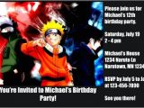Naruto Birthday Invitations Naruto Invitations Personalized Party Invites