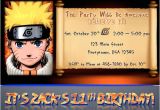 Naruto theme Birthday Invitation Items Similar to Custom Naruto Birthday Party Invitation