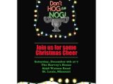 National Lampoons Christmas Vacation Party Invitations Hog the Nog Christmas Invitations Paperstyle