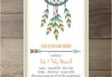 Native American Baby Shower Invitations Dreamcatcher Baby Shower Invitations • Birthday • Bridal