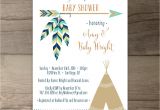 Native American Baby Shower Invitations Tribal Baby Shower Invitations • Birthday Pow Wow • Arrows