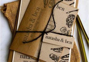 Natural Paper Wedding Invitations Wedding Emergency Kits by Mojuba A Down to Earth Wedding