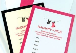 Naughty or Nice Bridal Shower Invitations Naughty & Nice Bridal Shower Lingerie Invitations