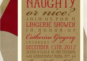 Naughty or Nice Bridal Shower Invitations Naughty or Nice Bridal Shower Invitation
