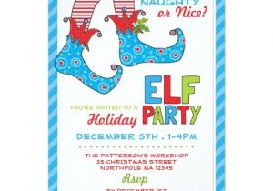 Naughty or Nice Party Invitations Naughty or Nice Magic Elf Holiday Party Invitation Zazzle