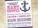 Nautical Baby Shower Invitation Wording Nautical Baby Shower Invitation Pink Blue Navy Anchor