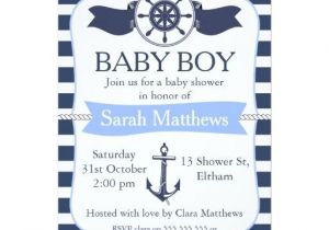 Nautical Baby Shower Invitations for Boys Nautical Baby Shower Invites