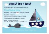 Nautical Baby Shower Invitations for Boys Nautical Sailboat Baby Boy Baby Shower Invitation 5" X 7