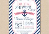 Nautical Bridal Shower Invites Items Similar to Bridal Shower Invitation Nautical