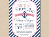 Nautical Bridal Shower Invites Items Similar to Bridal Shower Invitation Nautical