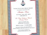 Nautical Bridal Shower Invites Nautical Anchor Bridal Shower Invitation 5×7 Printable