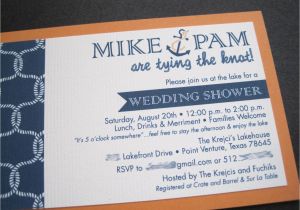Nautical Bridal Shower Invites Nautical Wedding Shower Invitation Printable