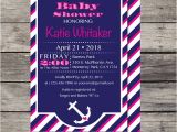Nautical theme Baby Shower Invitations Etsy Nautical Girl theme Baby Shower Invite by Printagram On Etsy
